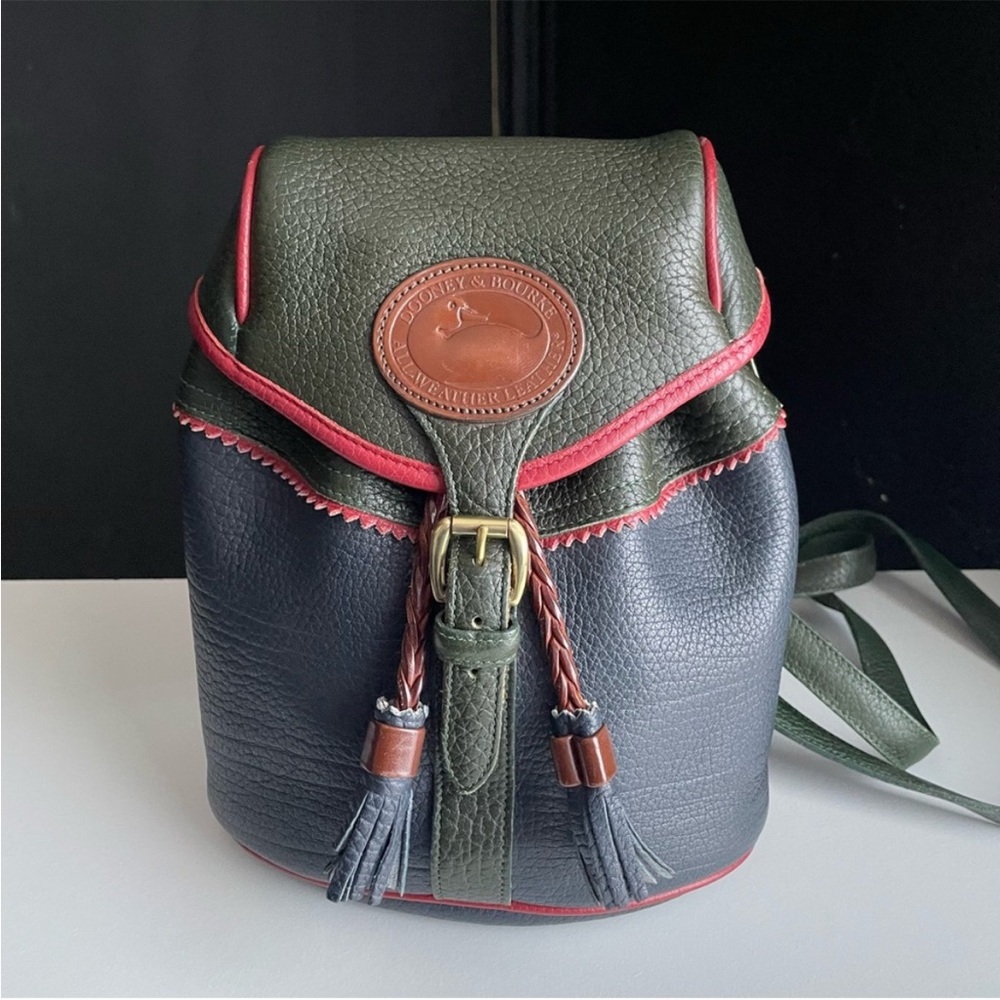 Dooney and Bourke Leather Teton Mini Backpack Multi Color